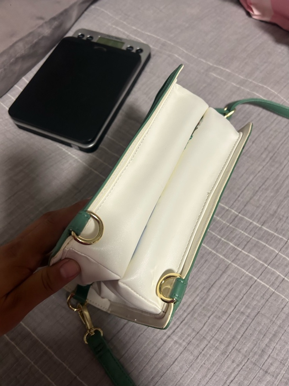 Loungefly Green and Blue Peter Pan Book-Style Crossbody Bag - Picture 2 of 13